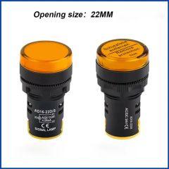 22mm Panel Mount 12V LED Ad16-22ds Panel Equipment Indicator Signal Lamp Lights - Image 4