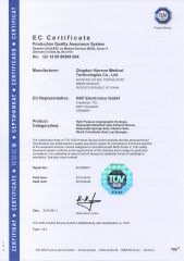 CE-1 certificate from ALL PRO CORPORATION