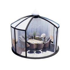 High Strength Aluminum Outdoor Prefabricated Restaurant Aluminum Alloy Frame and PC Board Roof Restaurant - Image 2
