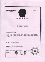 MARK CERTIFICATE certificate from Zhongshan Mocap Industry Co., Ltd.