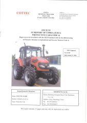 OECD 1404 cabin certificate from DEUTZ-FAHR MACHINERY CO., LTD.