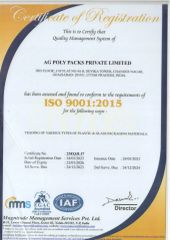 ISO 9001:2015 certificate from Ningbo KUNA Co., Ltd.
