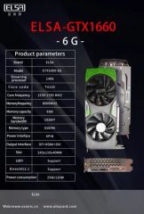 Elsa Graphics Card Nvidia Gtx1660 6g VGA Card - Image 1