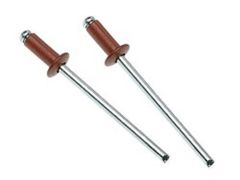 Aluminium/Steel Rivet, Size: 3/16 X 3/4" Color Brown Brand Frontage Size 3/16 x 3/4" Packaging Type Box Material - Image 2