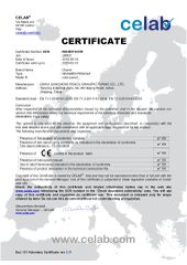 CE certificate from Lishui Liancheng Pencil Manufacture Co., Ltd.