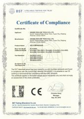 RoHS certificate from Ningbo Lanhai Technology Co., Ltd