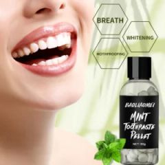 Travel Regenerate Organic All Natural Charcoal Powder Mint Toothpaste Tablet Whitening Private Label Solid Toothpaste - Image 1