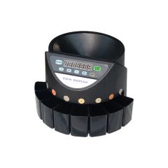 Coin Counter Sorter Counting Machines Origin China Trademark NOVAS Model NO. RX350B Material Plastic HS Code 8472909000 Application Range - Image 1