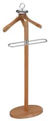 High Quality Solid Wood Single Coat Clothing Display Racks Solid Hangers for Hotel Room - Image 1