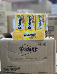 TRIDENT SUGAR-FREE CHEWING GUM 20 × 14-STICK PACKS SPEARMINT, MINT BLISS SUGARFREE TRIDENT ON SALE - Image 3