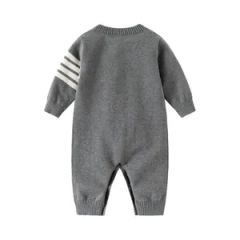 New Arrival Mimixiong Knitted Newborn Colorful Striped Pattern Baby Rompers Clothes Cardigan Clothing - Image 6