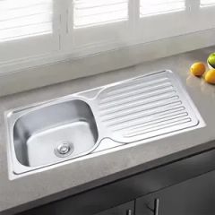 Premium 304 Stainless Steel Commercial Kitchen Sink Shape Square Origin China Color Chrome Trademark Mooco Notch Single - Image 2