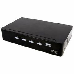 VGA Black Audio 4 Port DVI Video Splitter Color Black Material Copper Connector Type VGA Number of Outputs 5 Maximum Frequency 350 - Image 1