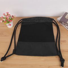 Wholesale Custom Logo Drawstring Backpack Polyester Nylon Bulk Hiking Sport Gym Yoga String Promotional Bags with Letter Pattern - Image 3