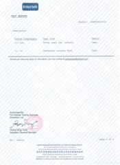 CA PROP 65 certificate from Guangzhou Zexin Leather Co., Ltd.