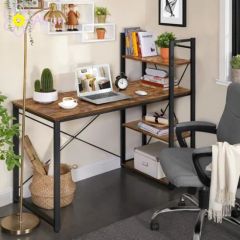 Modern Style Computer Desks with Shelf Wooden Writing Study Table Home Laptop Stand PC Computer Table Office Desks Furniture - Image 1