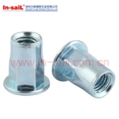 M8 Semi-Hex Rivet Nut Hex Head Carbon Steel Eco-Friendly DIN ISO GS RoHS CE 15D MOQ100 - Shenzhen In-sail Precision Parts Co., Ltd.