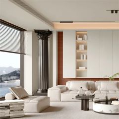 Multi-Functional Living Room Storage Cabinet Modern Bookcase with Wine Racks - Image 3