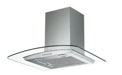 60cm/90cm Curved Glass Range Hood Noise ≤40dB Origin China Trademark OEM Exhaust 350m3/H Model NO. HG-90 Certification - Image 1