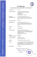 CE Certificate of Moving Walk certificate from SYNEY ELECTRIC GROUP CO.,LTD