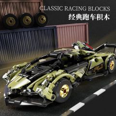 Plastic Model Sets Block Car Creative Speed Racing Building Block Toy (8902) - Image 3