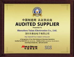SGS certificate from Shenzhen Taian Electronics Co., Ltd.
