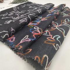 Tc Denim with Emb Min 1000m Width 51'' Technics Woven Drawn Embroidery Trademark Chatlee Model NO. CH-10636 HS Code 5810910000 - Image 4