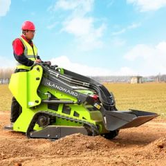 Euro 5 High Power Wheel Loader Hot Sale Courtyard Snow Clearer Wholesale for Sale Small Skid Steer Loader Household Micro Crawler  - SHANDONG LANDWARD HI GROUP