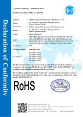ROHS certificate from Jiangmen Youxiang Electronics Co., Ltd