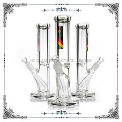 Zob 9mm Thick Straight Tube Hookah Glass Smoking Water Pipe ODM Yes OEM Yes Size Medium Shape Round Color Colorful Style - HF GLASS PRODUCTS CO., LIMITED