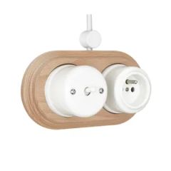 White Ceramic Toggle Light Switches for European Market Type Normal Open Size Diameter 65mm Model NO. K1-R210NM Standard EU - Image 6
