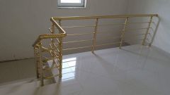 SS Gold PVD Railing System Position Stairs Wheel Width 35 Mm Wheel U Groove Yes Fitting Finish Pvd Wheel Diameter 120 - Image 2