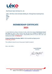 EPR_France_Packing Certificate certificate from Zhuji New East Import and Export Co., Ltd.