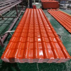 Anti-UV Plastic Synthetic Resin PVC Roof Tiles Origin China Shape Arched Weight 2kgs/M2 Model NO. R1050 Type Bent Tiles HS Code - Image 2