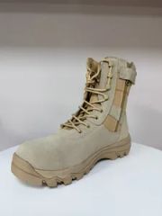Two-tone Khaki Combat Tactical Boots Color Khaki Origin Hebei Gender Unisex Element combat Toe Style Round Season - Image 5