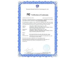 FCC Certificates certificate from Shenzhen FWS Technology Co., Ltd.