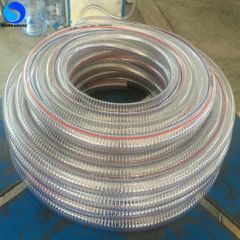 PVC Steel Wire Hose 30-100m 2.5-12mm 3-11bar Flex High Press Roll 1Y Food Grade - Hebei Sierda Rubber & Plastic Product Co., Ltd.