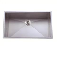 Stainless Steel 304 Single Basin 30 in. Handmade Kitchen Sink - Image 2