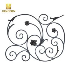 Wrought Iron Stair Railing Panels Parts Origin China Stair Tread Metal Trademark DINGGIN HS Code 8306299000 Baluster Cast - Image 4