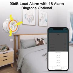 Smart Home Security System Smart Siren Sensor 90dB Sound Light Alarm Sensor - Image 3