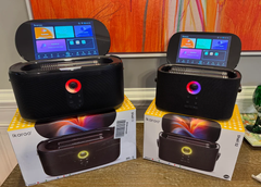 Portable All-in-One Karaoke Machine Touch Screen Wireless Microphones Bluetooth Speaker HDMI WiFi for Home Party - Image 2