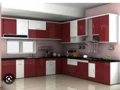 Modern L Shaped Aluminium Modular Kitchen Appearance Modern Material Aluminium Finish Type Polished Door Finishing - Image 1