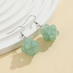 Semi Precious Natural Crystal Grape Earrings Origin Cn Color Black Shape Plants Style Fashion Trademark ETS Specification 20mm - Image 3