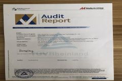 audit report certificate of Zibo Jieaosi Environmental Protection Technology Co., Ltd. – certificate photo, supplier certificates section