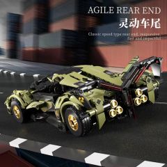 Plastic Model Sets Block Car Creative Speed Racing Building Block Toy (8902) - Image 4