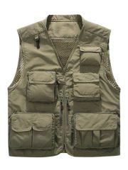 Winter Fleece Fishing Hiking Utility Vest - Image 1