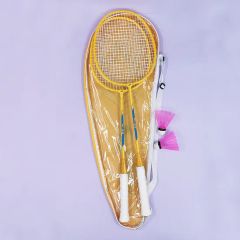 Iron Badminton Rackets 1 Pair Set with Shuttles - Image 4