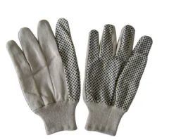 Economic Labor Protection Drill Cotton Work Gloves Origin China Length Short Size 10" 10.5" Color Customized HS Code 4203291090 - Image 5