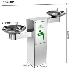 Premium Deep Drawing Stainless Steel Outdoor Water Fountain Dispenser - Image 4