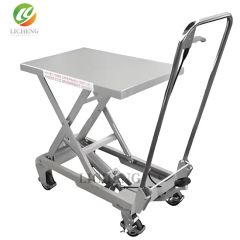 Compact Manual Scissor Table for Laboratory Use with Precision Height Control - Image 2